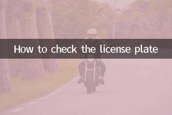How to check the license plate