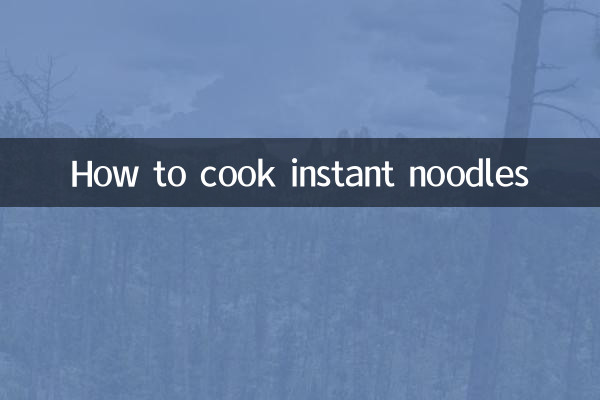 Wie man Instantnudeln kocht
