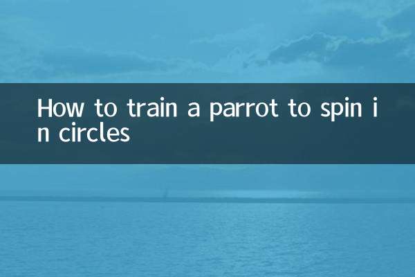 Como treinar um papagaio para girar em círculos