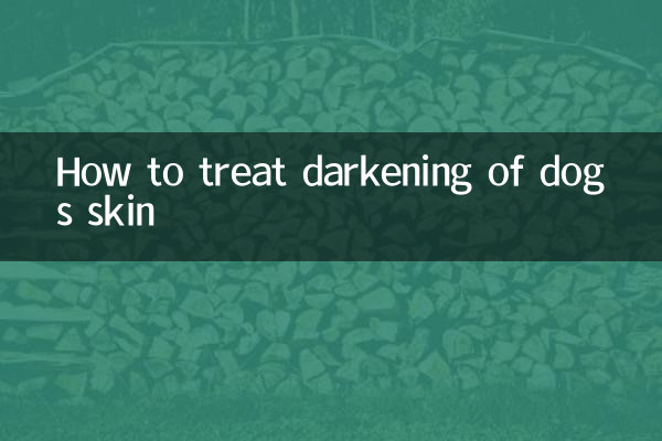 How to treat darkening of dog’s skin