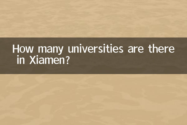 چند دانشگاه در Xiamen وجود دارد؟