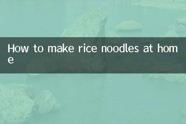 Wie man Reisnudeln zu Hause macht