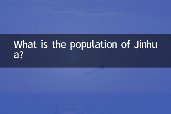 Qual è la popolazione di Jinhua?