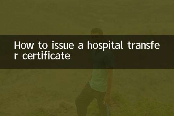 Cómo emitir un certificado de traslado hospitalario