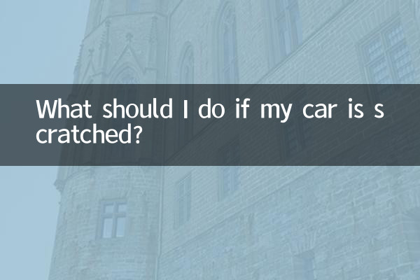 O que devo fazer se meu carro estiver arranhado?