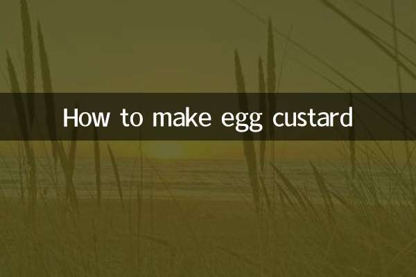 طرز تهیه کاسترد تخم مرغ