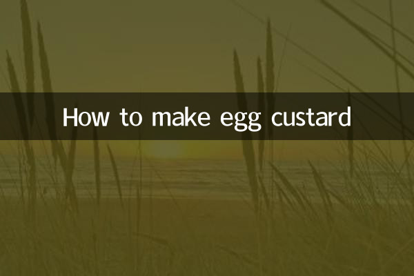 طرز تهیه کاسترد تخم مرغ