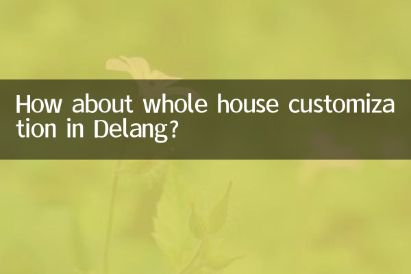 How about whole house customization in Delang?