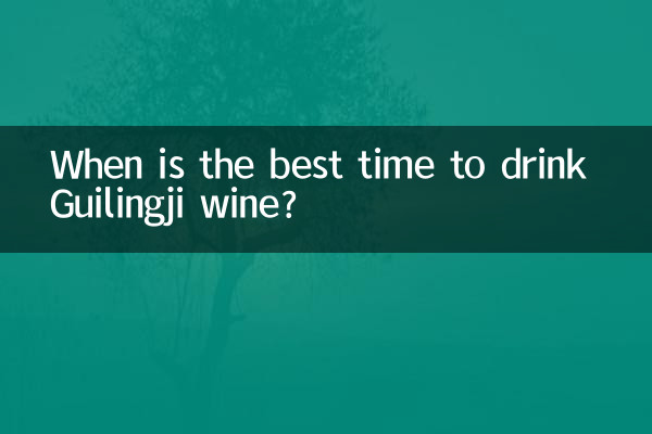 ¿Cuándo es la mejor época para beber vino Guilingji?