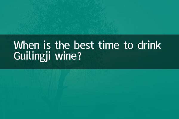 ¿Cuándo es la mejor época para beber vino Guilingji?