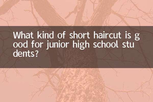 中学生にはどんなショートカットが良いのでしょうか？