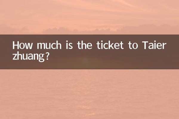 Quanto costa il biglietto per Taierzhuang?