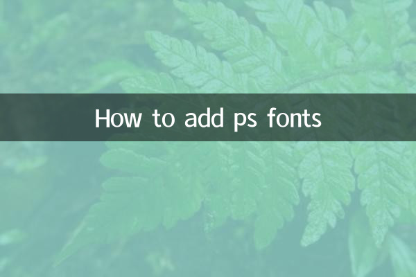 ps字体怎么添加