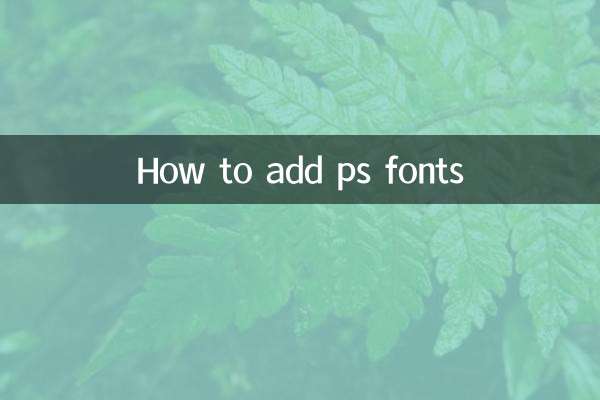 ps字体怎么添加