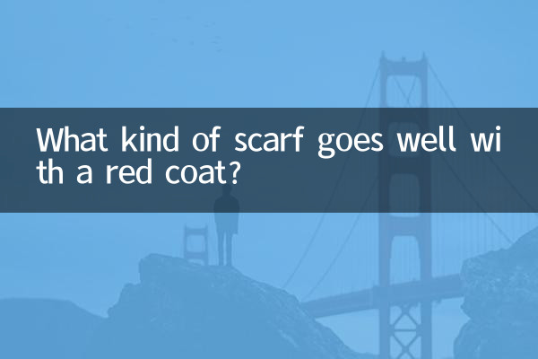 赤いコートにはどんなスカーフが合いますか?