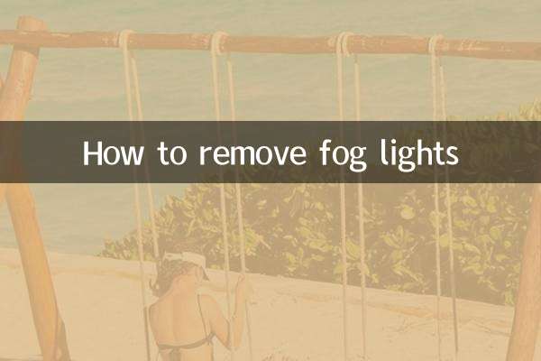 Como remover faróis de neblina