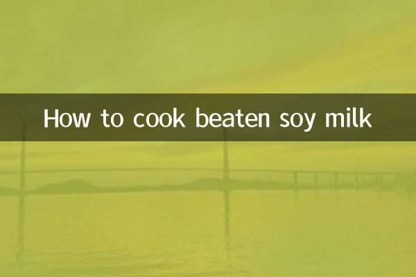 Come cucinare il latte di soia sbattuto