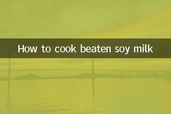 Come cucinare il latte di soia sbattuto