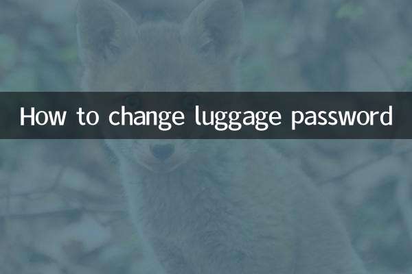 Como alterar a senha da bagagem