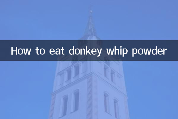 Come mangiare la polvere di frusta d'asino