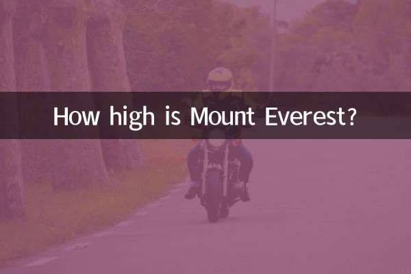 How high is Mount Everest?
