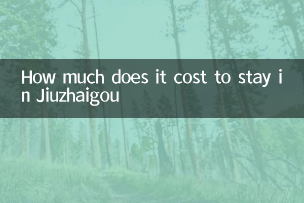 जियुझाइगौ में रहने में कितना खर्च आता है?