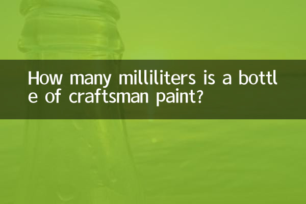 Combien de millilitres fait une bouteille de peinture artisanale ?