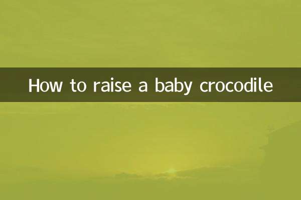 কিভাবে একটি শিশু কুমির বাড়াতে