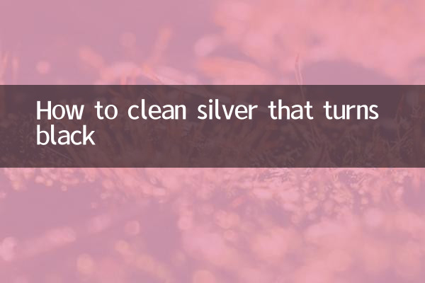 Come pulire l'argento che diventa nero