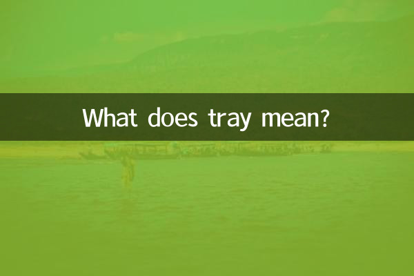 ট্রে মানে কি?