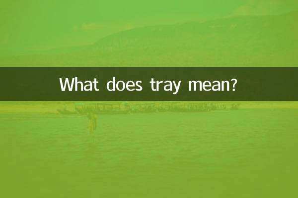 Что означает поднос?