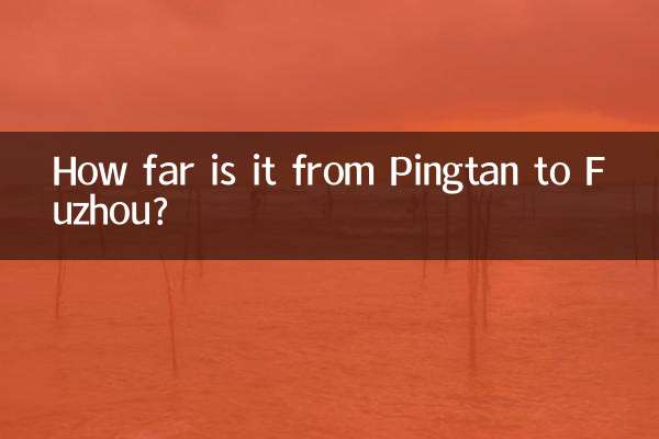 ¿A cuánta distancia está Pingtan de Fuzhou?