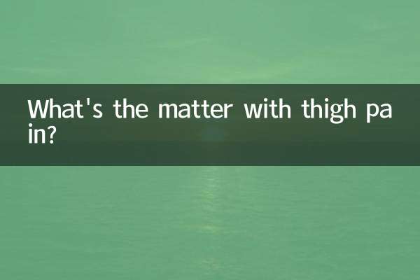 大腿根疼是怎麼回事