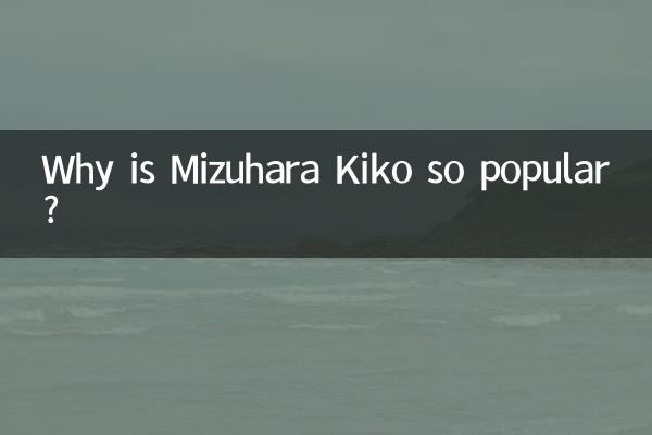 Pourquoi Mizuhara Kiko est-elle si populaire ?