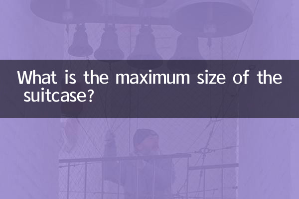 여행가방의 최대 크기는 얼마입니까?