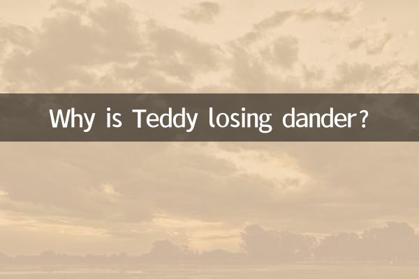 Почему Тедди теряет перхоть?