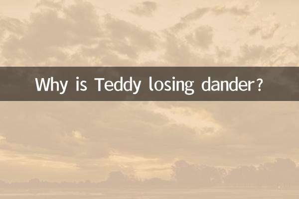 Por que Teddy está perdendo pelos?