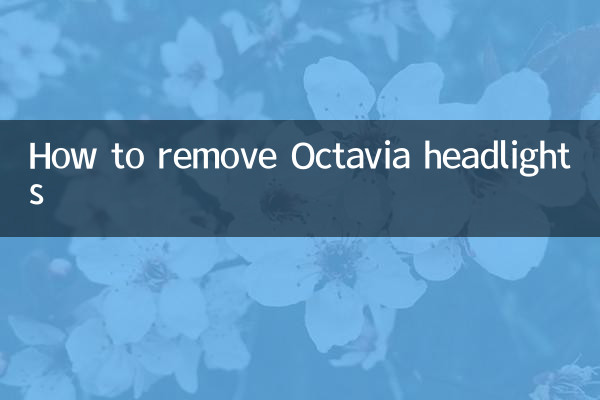 So entfernen Sie Octavia-Scheinwerfer