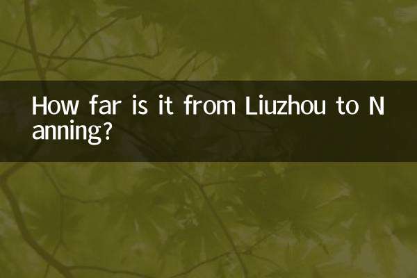Quanto dista Liuzhou da Nanning?