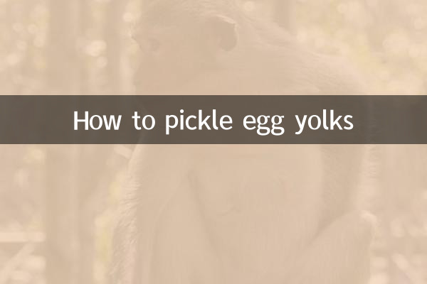 Как мариновать яичные желтки
