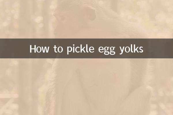 Как мариновать яичные желтки