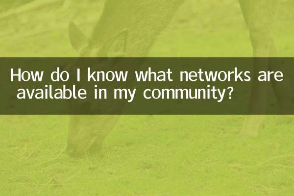 Как узнать, какие сети доступны в моем сообществе?