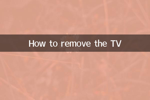 Cómo quitar el televisor