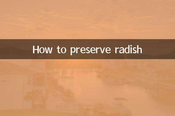 Como conservar rabanete