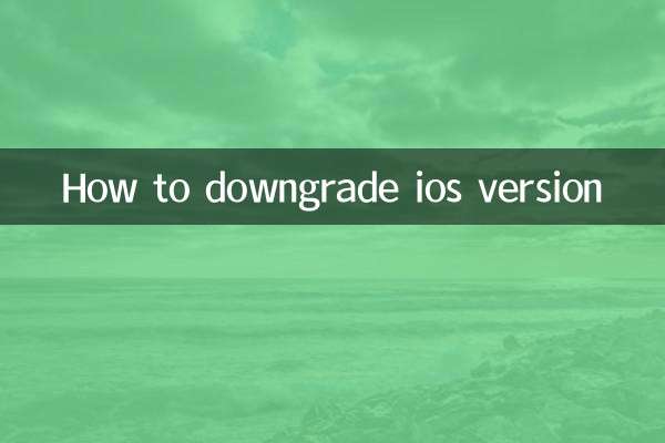 Come eseguire il downgrade della versione ios