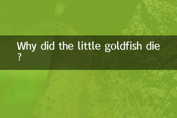 Why did the little goldfish die?