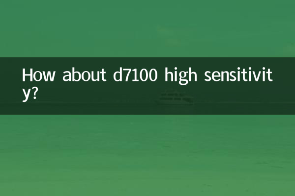 Que tal a alta sensibilidade do d7100?
