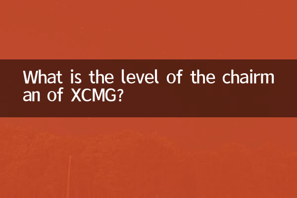 XCMG এর চেয়ারম্যানের স্তর কত?