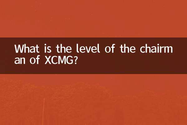 XCMG এর চেয়ারম্যানের স্তর কত?