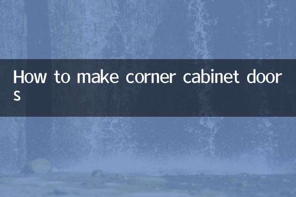 Como fazer portas de armário de canto